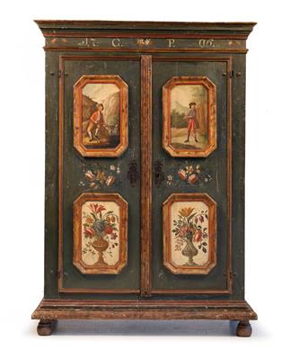 Upper Austrian rustic cabinet, - Rustikální nábytek