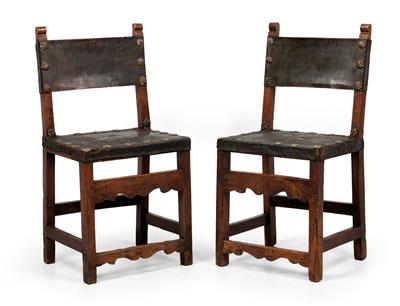 Pair of chairs, - Mobili rustici