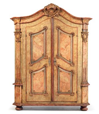 Provincial  Baroque cabinet, - Mobili rustici