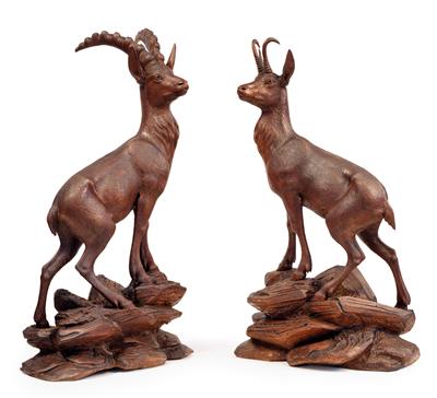 Two hunting decorations, - Mobili rustici