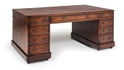 English double writing desk or partners’ desk, - Nábytek, koberce