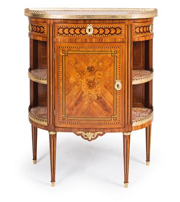 Exquisite French salon cabinet, - Nábytek, koberce