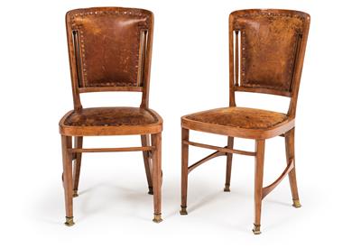 Pair of Neo-Classical revival chairs, - Nábytek, koberce