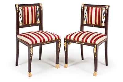 Pair of chairs, - Mobili