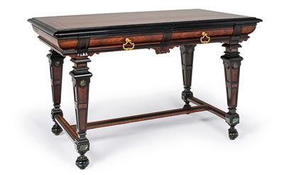 Rectangular Historicist writing desk, - Furniture