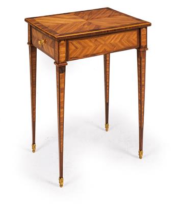 Rectangular French salon side table in the Louis XVI style, - Nábytek, koberce