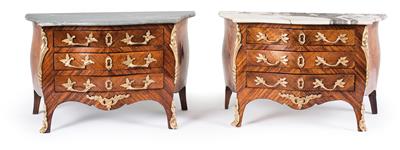 Rare pair of model chests of drawers, - Mobili