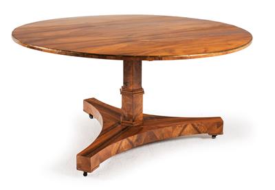 Very large Biedermeier dining table, - Furniture