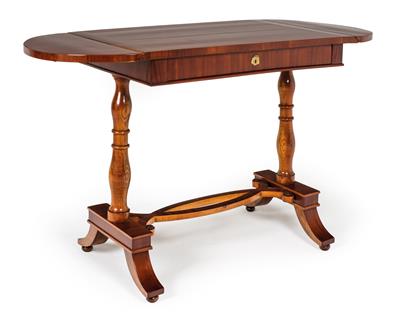 Biedermeier extending table, - Furniture