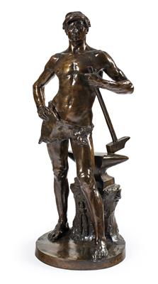 Bronze sculpture "young blacksmith", - Mobili