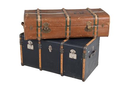 2 travel trunks - Majetek aristokratického původu a předměty  důležitých proveniencí