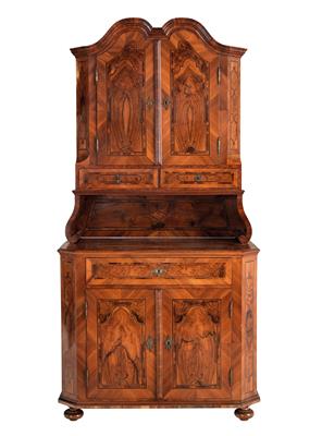 High cupboard in baroque style, - Property from Aristocratic Estates and Important Provenance