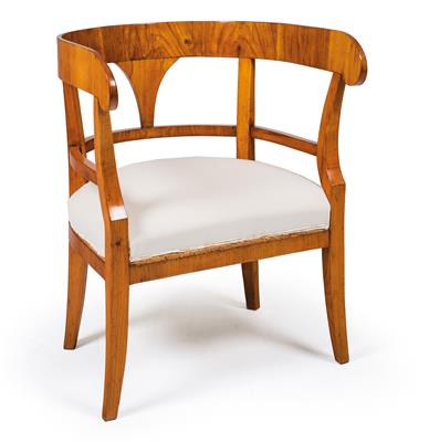 Large Biedermeier armchair, - Nábytek, koberce