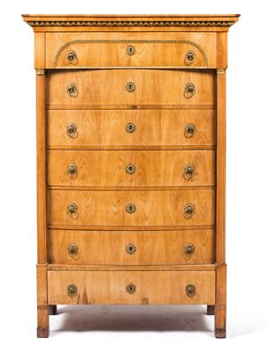 Half height chest of drawers in Biedermeier style, - Furniture