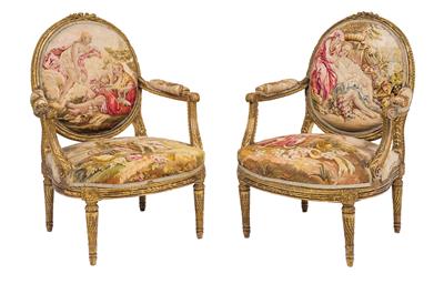 Pair of armchairs, - Nábytek, koberce