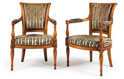 Pair of armchairs, - Furniture