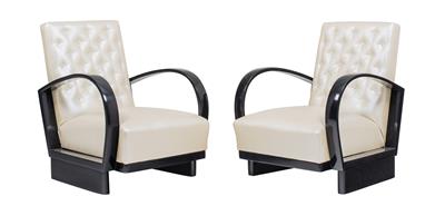 Pair of Art Deco chairs, - Furniture