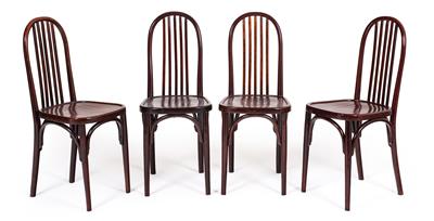 Set of four chairs, - Mobili
