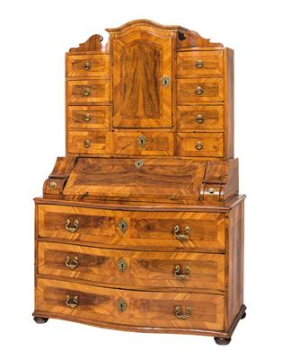 Tabernacle bureau cabinet in the Baroque style, - Furniture