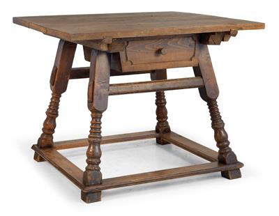 Rustic table or “Schrägpfostentisch”, - Rustikální nábytek