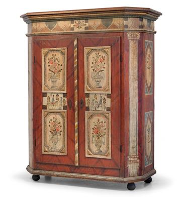 Upper Austrian rustic cabinet, - Rustic Furniture