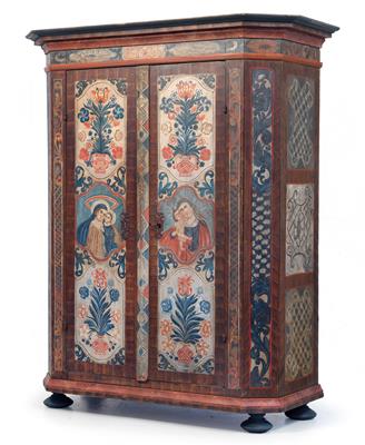 Upper Austrian rustic cabinet, - Rustic Furniture