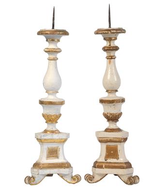Pair of candle holders, - Rustikální nábytek