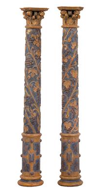 Pair of columns, - Mobili rustici