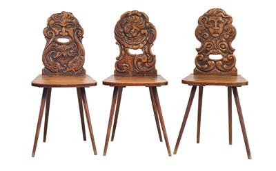 Set of 3 chairs, - Mobili rustici