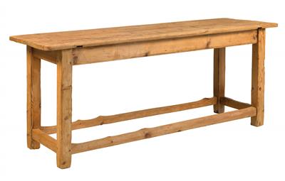 Narrow rectangular rustic table, - Rustikální nábytek