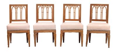 Four Neo-Classical chairs, - Mobili rustici