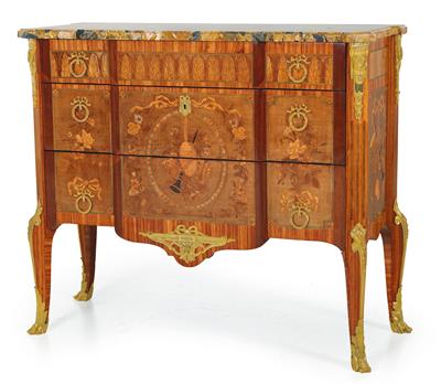 French salon chest of drawers, - Nábytek, koberce