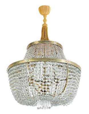 Basket-shaped salon chandelier, - Furniture