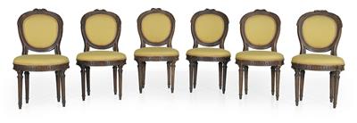 Set of 6 Neo-Classical chairs, - Nábytek, koberce