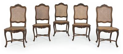Set of 6 provincial chairs, - Mobili