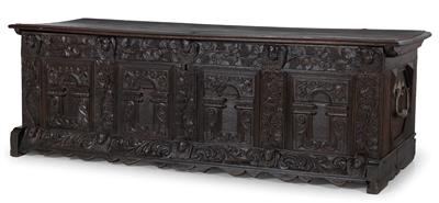 Early Baroque coffer, - Nábytek, koberce