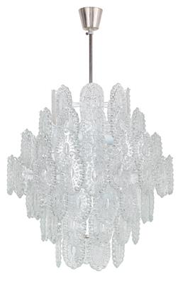 Glass chandelier, - Mobili e arti decorative