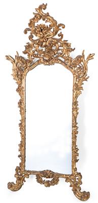 Large Rococo wall mirror, - Mobili e arti decorative