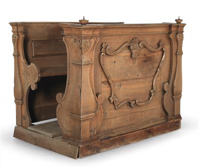 Baroque church pew, - Castle Schwallenbach - Collection Reinhold Hofstätter (1927- 2013)