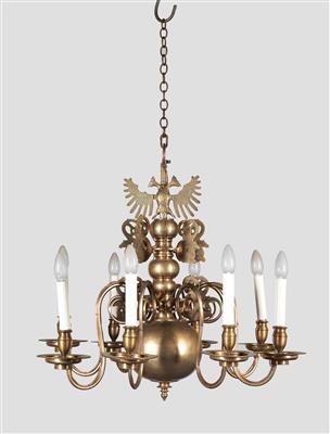 Baroque brass candelabrum, - Castello Schwallenbach - Collezione Reinhold Hofstätter (1927- 2013)