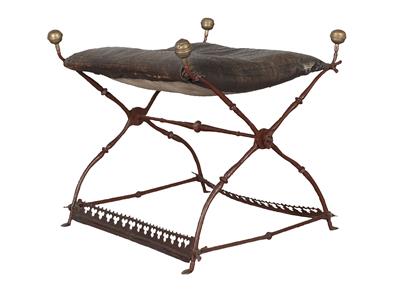 Iron Stool, - Castle Schwallenbach - Collection Reinhold Hofstätter (1927- 2013)