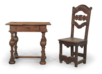 Early baroque table, - Castle Schwallenbach - Collection Reinhold Hofstätter (1927- 2013)