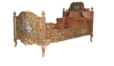 Upper Austrian peasant bed, - Castello Schwallenbach - Collezione Reinhold Hofstätter (1927- 2013)