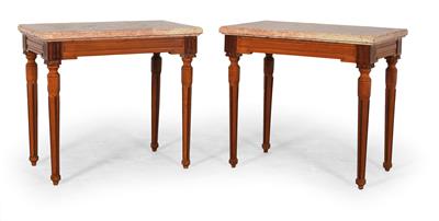 Pair of josefinisch Console tables, - Castle Schwallenbach - Collection Reinhold Hofstätter (1927- 2013)