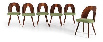 Set of 6 Easy Chairs, - Mobili