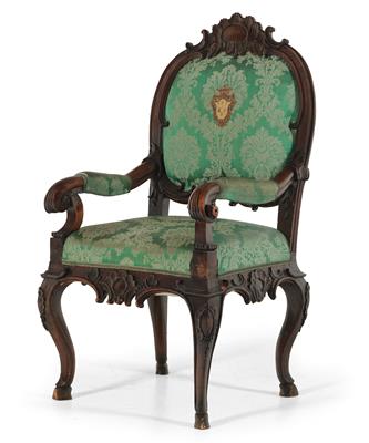 Baroque armchair, - Nábytek, koberce