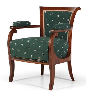 Biedermeier armchair, - Furniture