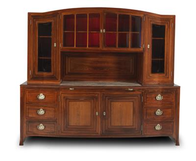 Large Art Nouveau dining room sideboard, - Furniture