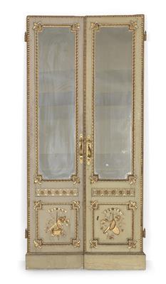 Neo-Classical revival salon double door, - Furniture