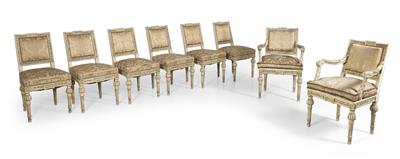 Neo-Classical salon seating group, - Nábytek, koberce